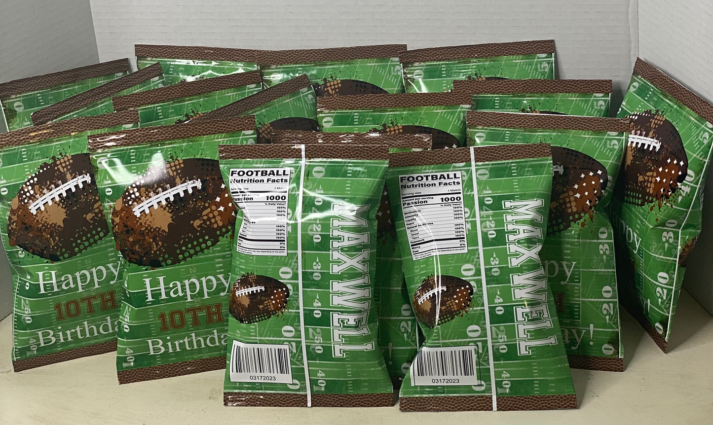 Football Chip Bags
