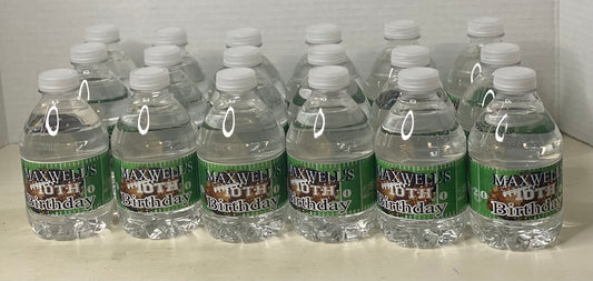 Football Water Bottle Party Favor