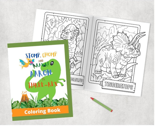 Custom Dinosaur Coloring book