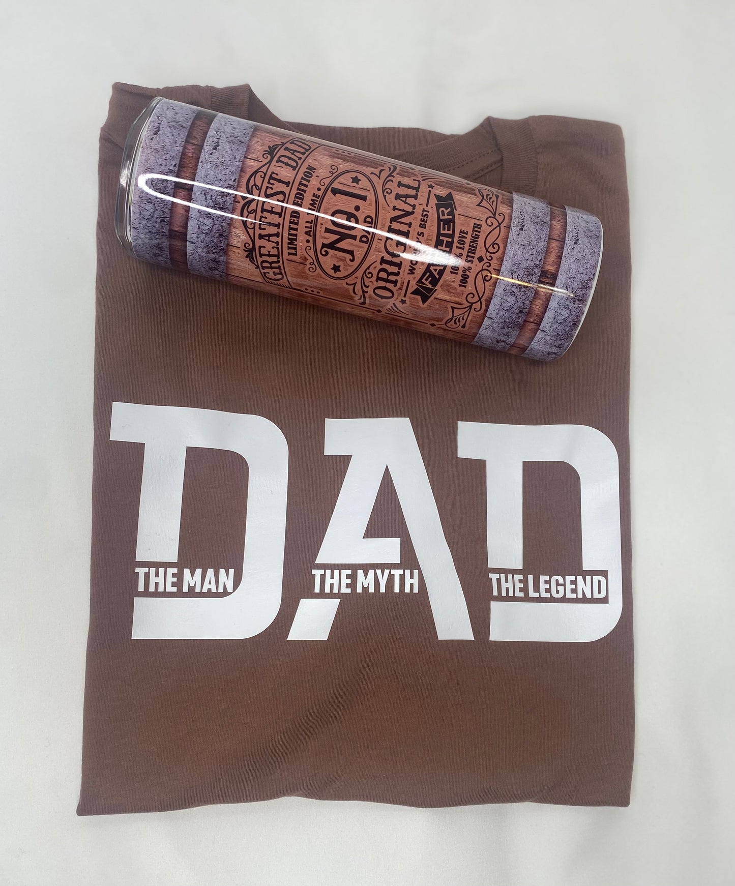 Dad - The Man, The Myth, The Legend T Shirt and Tumbler Set