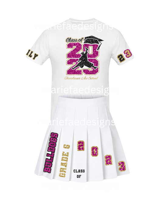 Senior skirt & Tshirt Set