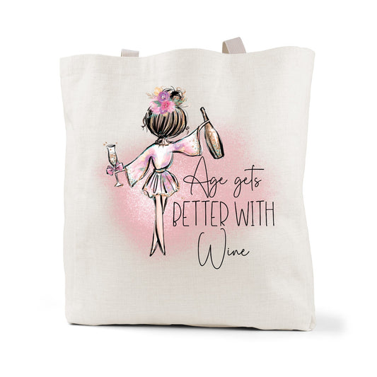 Age Gets Better with Wine Tote - Wholesale